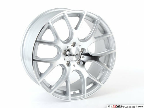 Alzor Style 040 Wheels - Staggered Set of Four - Silver/Machined Face