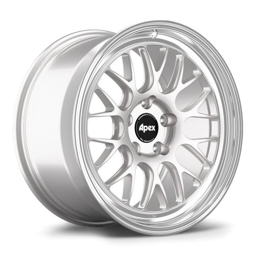 Apex ML-10RT Forged Wheels - Set of Four - Machined Lip Race Silver