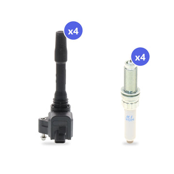 What's in the box: BMW B46 Ignition Coil and Spark Plug Kit 2019-2020: 4 Bosch 0986221124 Coils, 4 NGK 96206 Spark Plugs