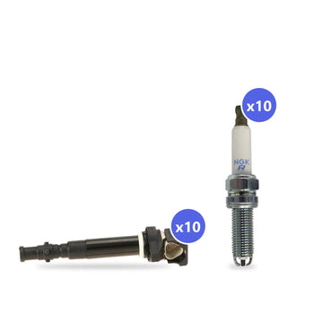 What's in the box: BMW S85 Ignition Coil and Spark Plug Kit 2006-2010: 10 Bremi 20631 Coils, 10 NGK 4471 Spark Plugs