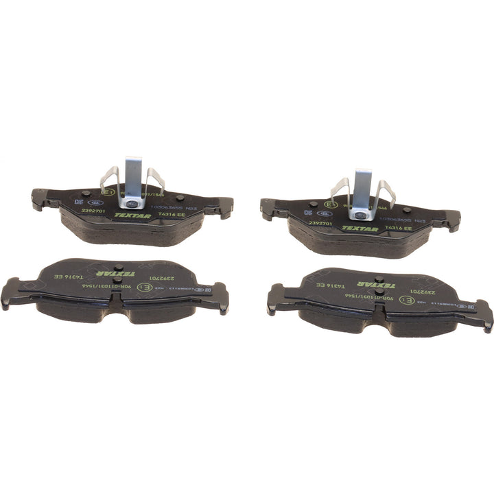 Textar 2392701 low-metallic rear brake pad set, BMW 34216774692