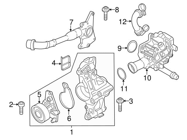 Genuine BMW B58 Heat Management Module (Coolant Thermostat Assembly)