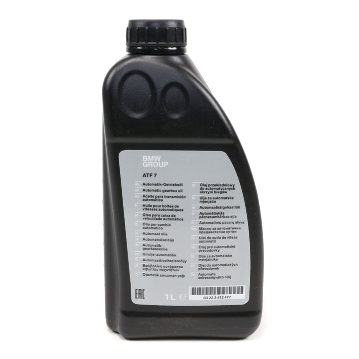 Genuine BMW ATF 7 automatic transmission fluid, 1 liter bottle, BMW part number 83222413477