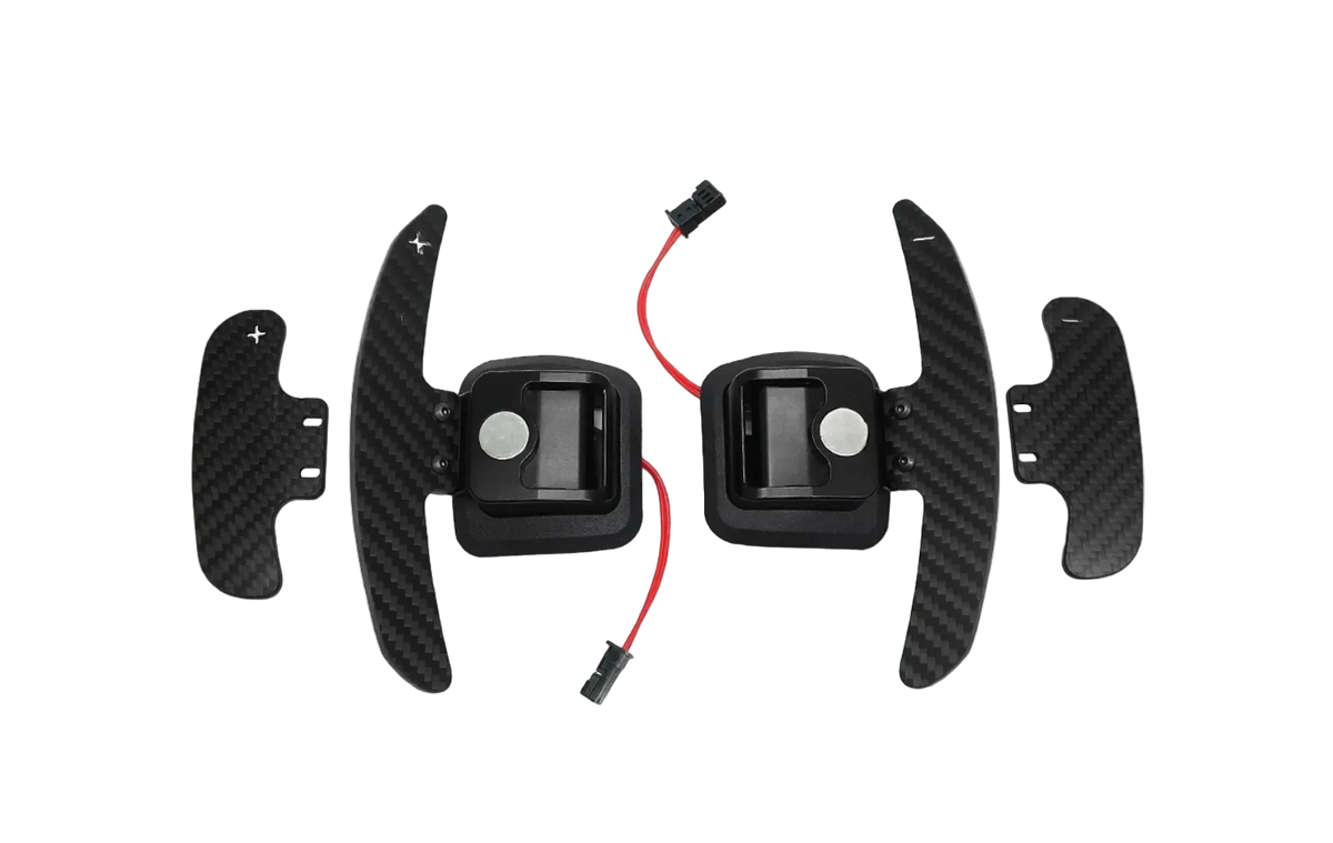 BMW E90 Paddle Shifter Retrofit Kit: Used Switch 61 31 9 123 287, Harness and Paddles