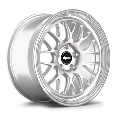 Apex ML-10RT Forged Wheels - Set of Four - Machined Lip Race Silver