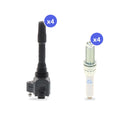 What's in the box: BMW B46 Ignition Coil and Spark Plug Kit 2019-2020: 4 Bosch 0986221124 Coils, 4 NGK 96206 Spark Plugs