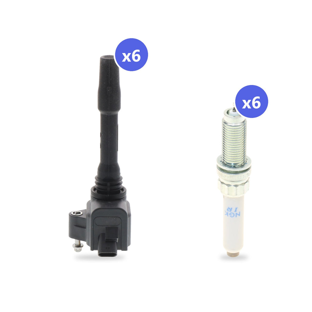 What's in the box: BMW B58 Ignition Coil and Spark Plug Kit 2019-2020: 6 Bosch 0986221124 Coils, 6 NGK 96206 Spark Plugs