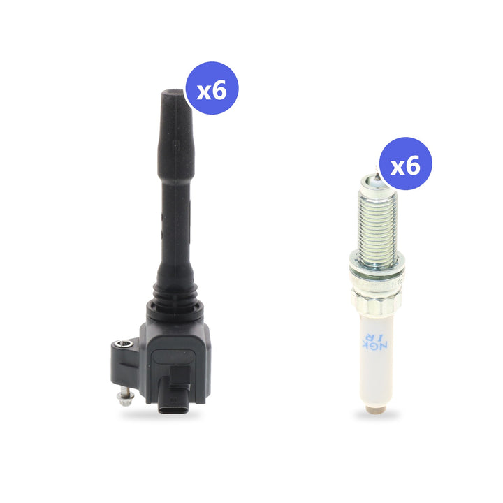 What's in the box: BMW B58 Ignition Coil and Spark Plug Kit 2019-2020: 6 Bosch 0986221124 Coils, 6 NGK 96206 Spark Plugs