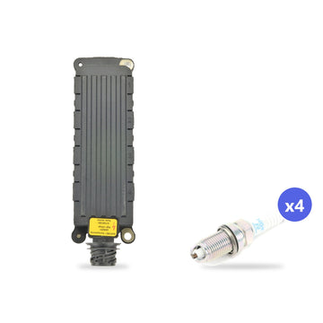 What's in the box: BMW M44 Ignition Coil and Spark Plug Kit 1996-1999: 1 Bosch 0 221 503 489 Ignition Coil, 4 NGK 2288 Spark Plugs