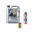 BMW M44 oil change kit contents: 5 L Liqui Moly Special Tec B FE 0W-30, Hengst E104H D43 Filter, Liqui Moly Hydraulic Lifter Additive