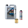 BMW N20/N26 oil change kit contents: 5 L Liqui Moly Top Tec 6600 0W-20, Hengst E61H D215 Filter, Liqui Moly Hydraulic Lifter Additive