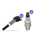 What's in the box: BMW N54 Ignition Coil and Spark Plug Kit 2006-2016: 6 Delphi GN10571 Coils, 6 Bosch ZGR6STE2 Spark Plugs