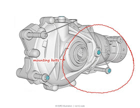 N55 xDrive front differential removal