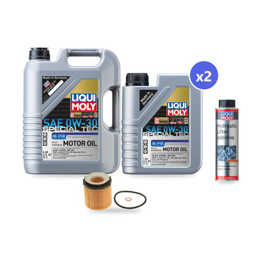 BMW N55 oil change kit contents: 7 L Liqui Moly Special Tec B FE 0W-30, Mann HU 8002 Y Filter, Liqui Moly Hydraulic Lifter Additive