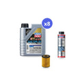 BMW N62 oil change kit contents: 8 L Liqui Moly Special Tec B FE 0W-30, Hengst E203H04 D67 Filter, Liqui Moly Hydraulic Lifter Additive