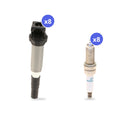 What's in the box: BMW N63 Ignition Coil and Spark Plug Kit 2019-2020: 8 Bremi 20709 Coils, 8 Denso SXB24HCF-D7 Spark Plugs