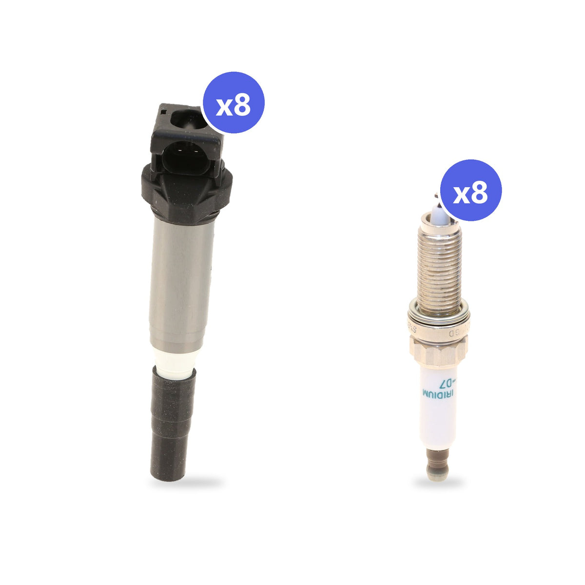 What's in the box: BMW N63 Ignition Coil and Spark Plug Kit 2019-2020: 8 Bremi 20709 Coils, 8 Denso SXB24HCF-D7 Spark Plugs