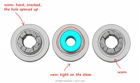 N63 valve stem seals