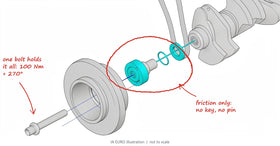S55 crank hub