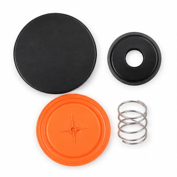 Gen 1 B58 PCV valve repair kit laid flat, top view