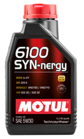 Motul 6100 SYN-nergy 5W-30 technosynthese motor oil, 1 liter bottle