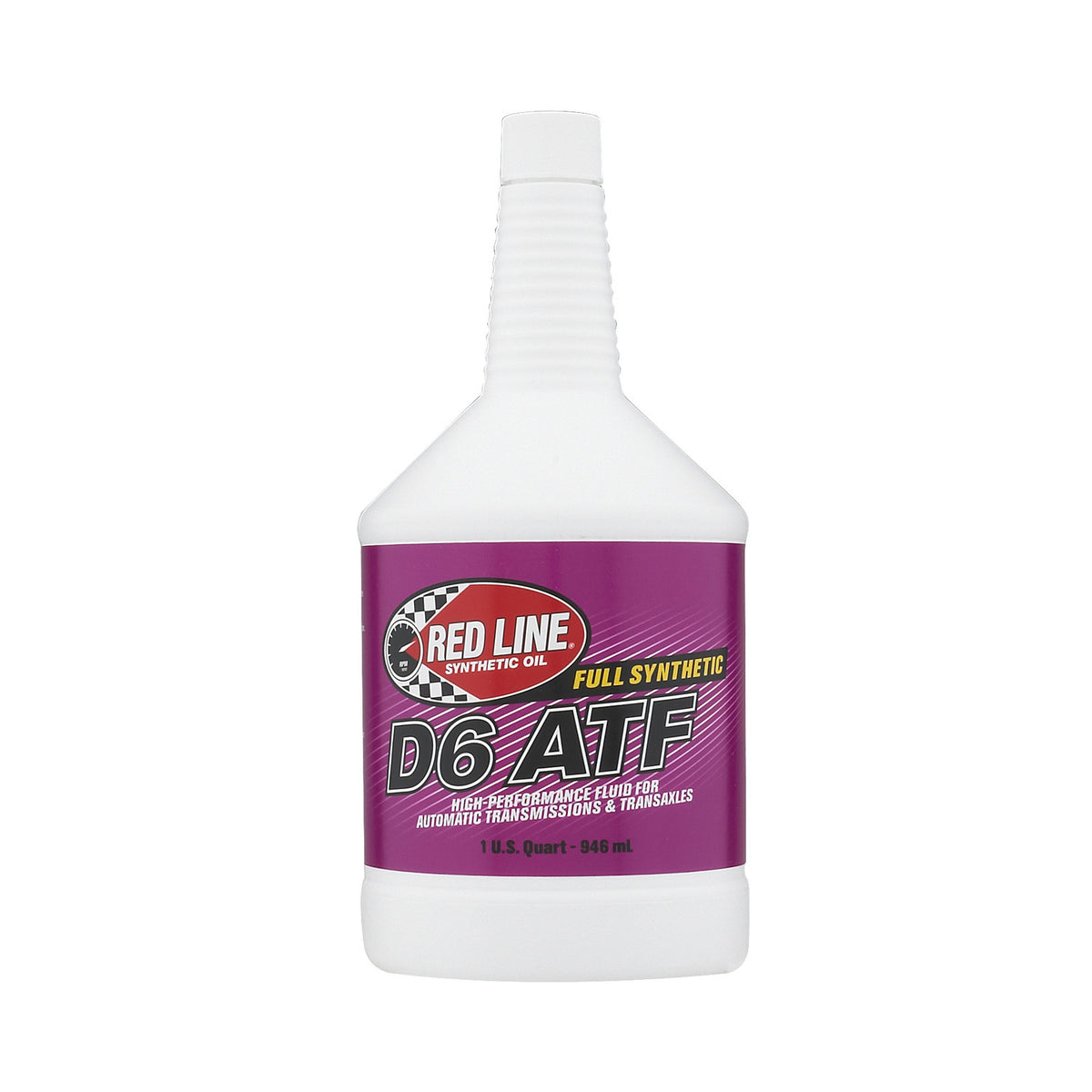 Red Line D6 ATF full synthetic automatic transmission fluid, 1 US quart bottle, part 30704