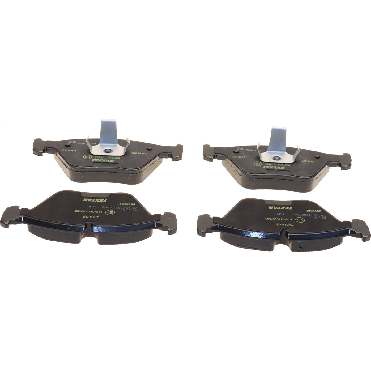 Textar 2318302 low-metallic front brake pad set, BMW 34116779652