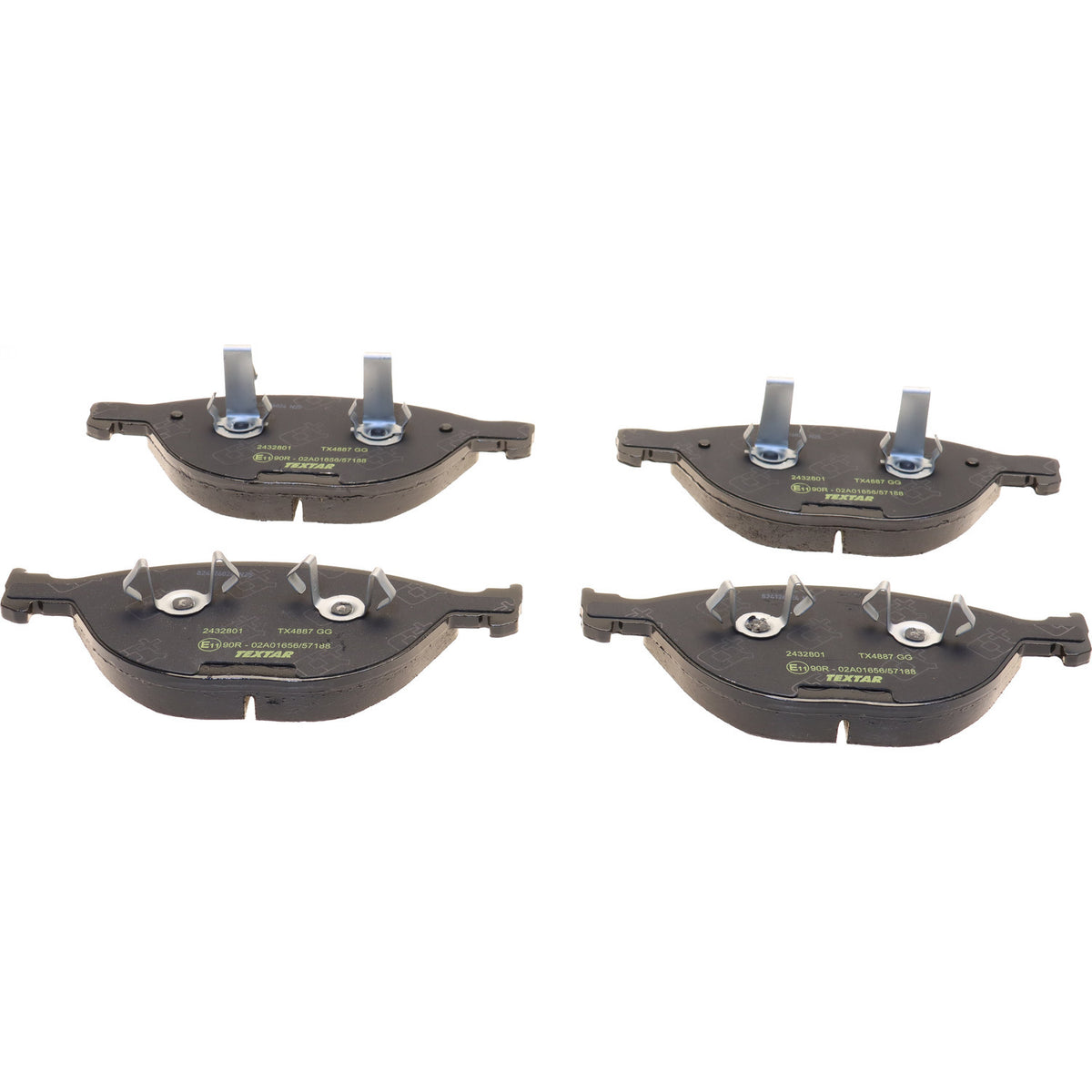 Textar 2432801US low-metallic front brake pad set, BMW 34112284065, photo 1
