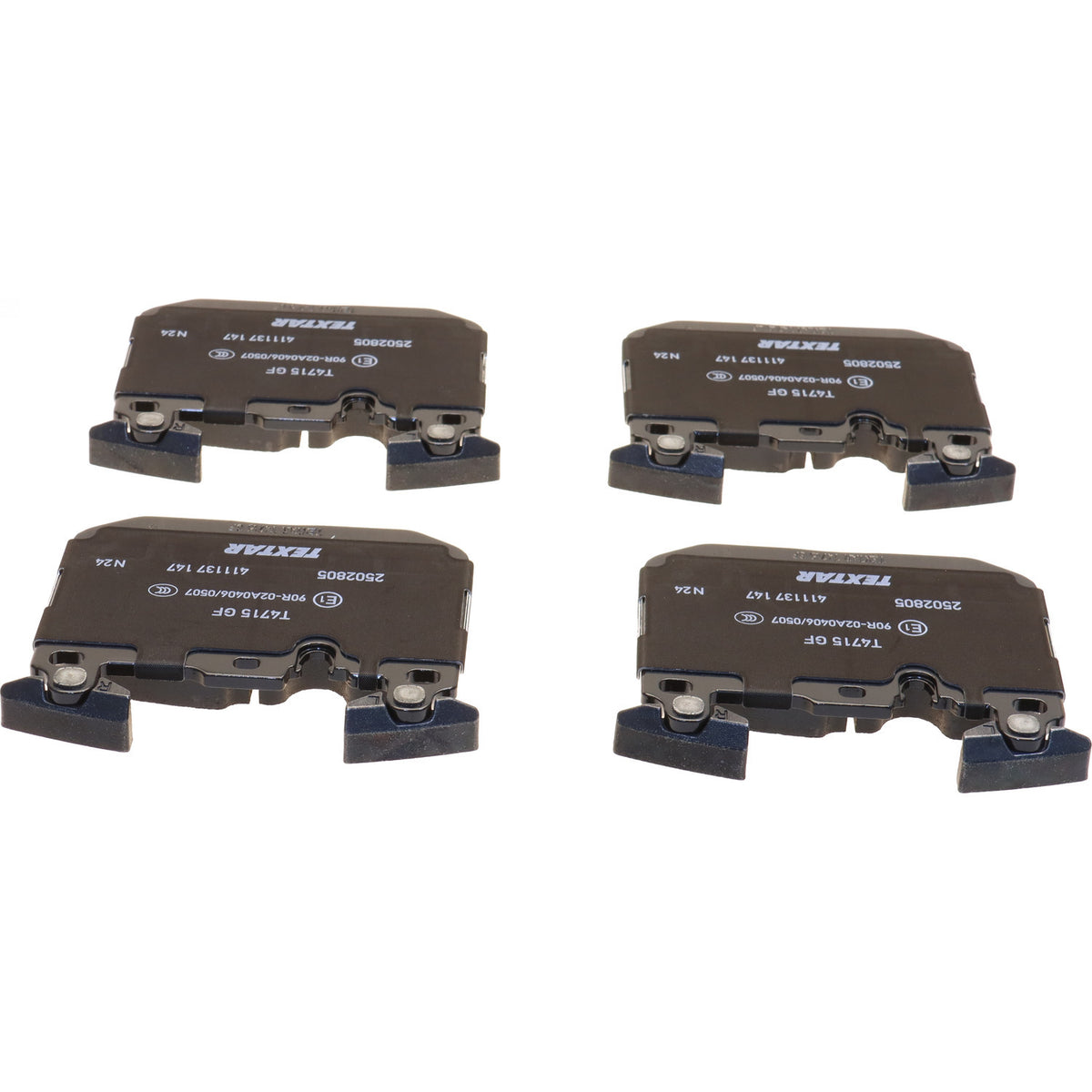 Textar 2502805 low-metallic front brake pad set, BMW 34112284969
