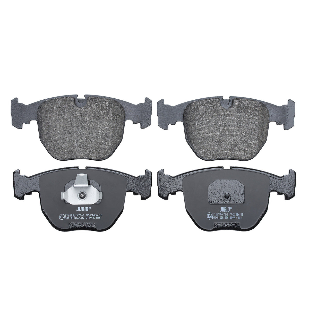 Jurid 571873J low-metallic front brake pad set, BMW 34116761252, photo 1