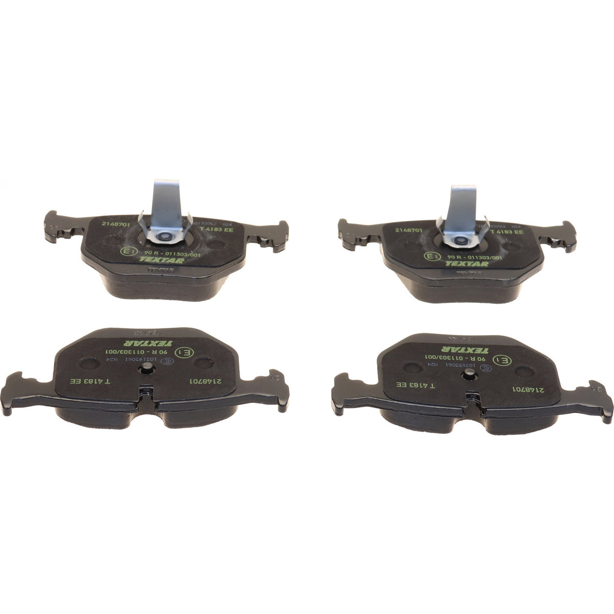 Textar 2148701 low-metallic rear brake pad set, BMW 34216761250