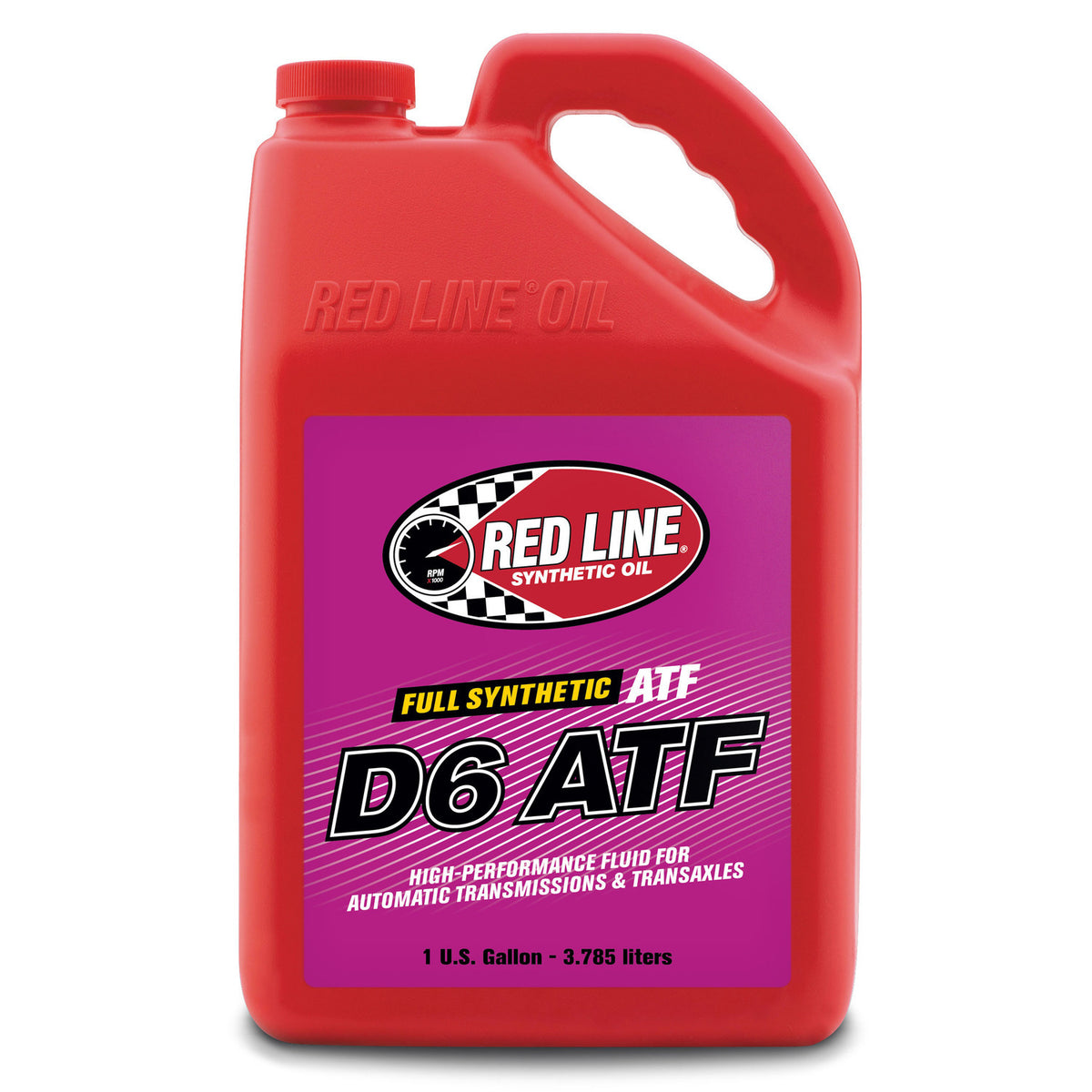Red Line D6 ATF full synthetic automatic transmission fluid, 1 US gallon container, part 30705