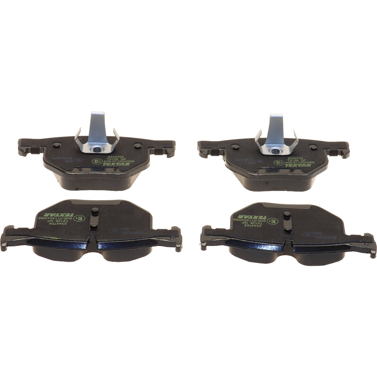 Textar 2344704 low-metallic rear brake pad set, BMW 34216776937