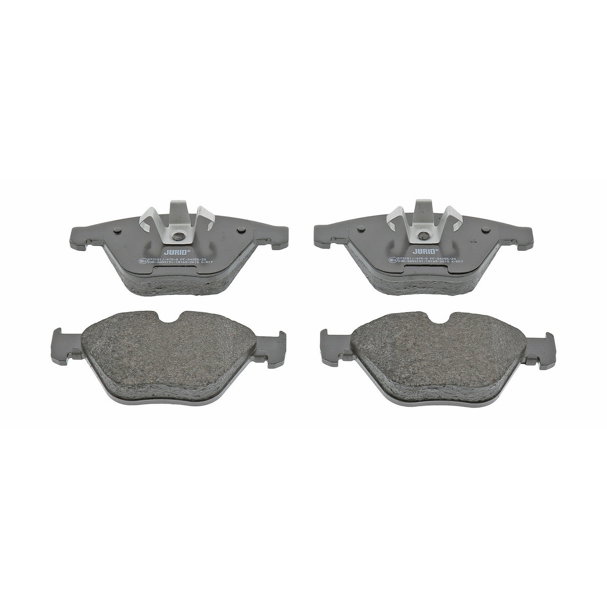 Jurid 573181J low-metallic front brake pad set, BMW 34116780711