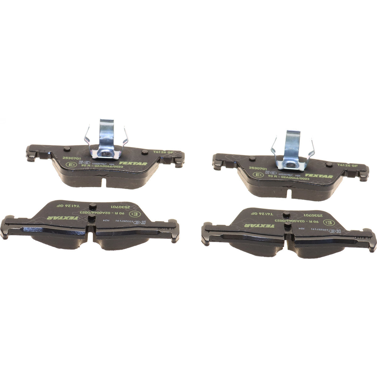 Textar 2530701 low-metallic rear brake pad set, BMW 34206873094, photo 1
