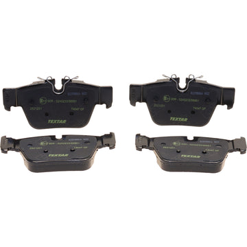 Textar 2621201 low-metallic rear brake pad set, BMW 34206885600