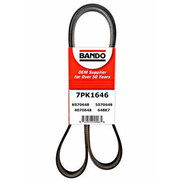 Bando 7PK1646 serpentine belt, BMW 11287631824, photo 1