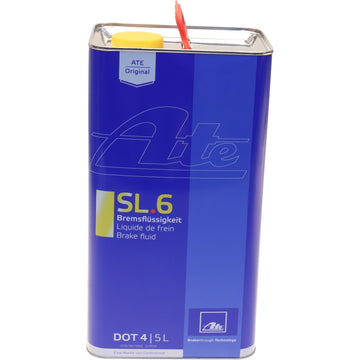 ATE SL.6 DOT 4 low viscosity brake fluid, 5 liter can, ATE part 03.9901-6403.2