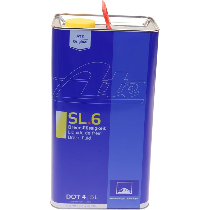 ATE SL.6 DOT 4 low viscosity brake fluid, 5 liter can, ATE part 03.9901-6403.2