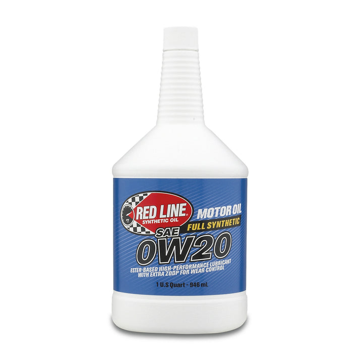 Red Line 0W20 full synthetic motor oil, 1 US quart (946 mL) bottle