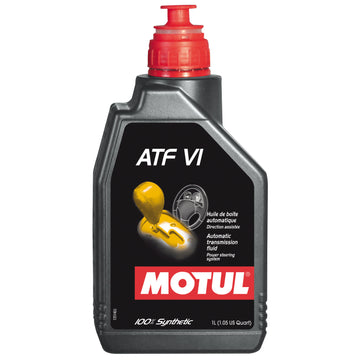 Motul ATF VI automatic transmission fluid, 1 liter (1.05 US quart) bottle, part 105774