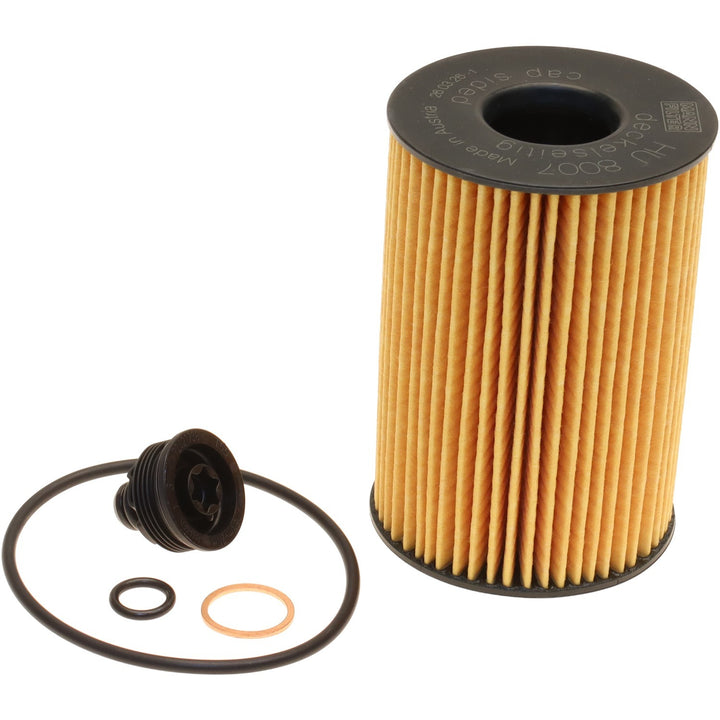 Mann HU 8007 Z KIT oil filter kit in the BMW N63 oil change kit