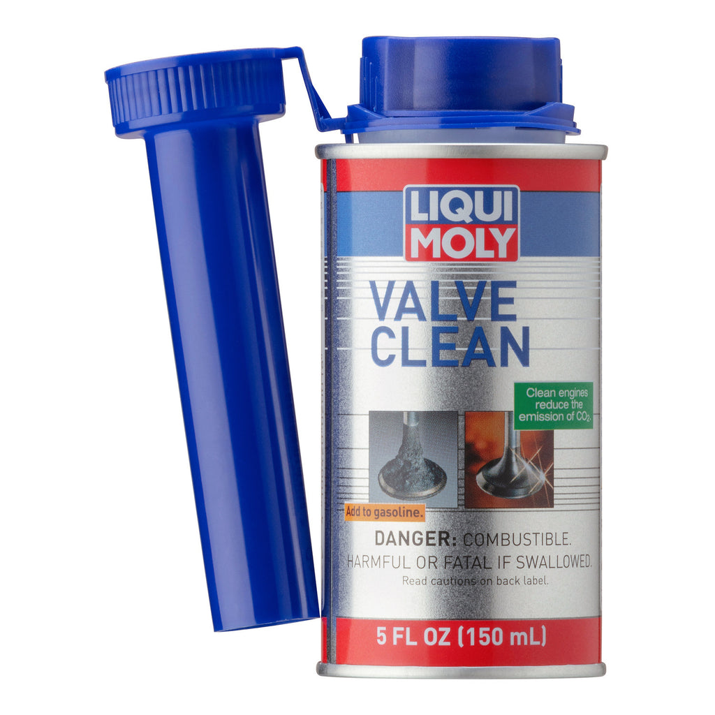Liqui Moly Valve Clean 150 ml can, front label, second angle