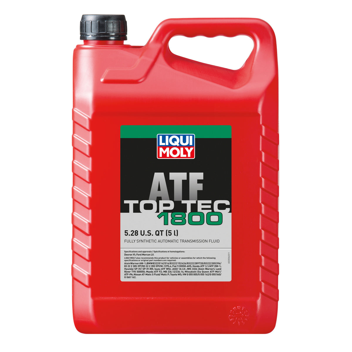 Liqui Moly Top Tec ATF 1800 5L 22036 for BMW ATF 2 / ATF 6 / Dexron VI in the BMW 6HP19 kit