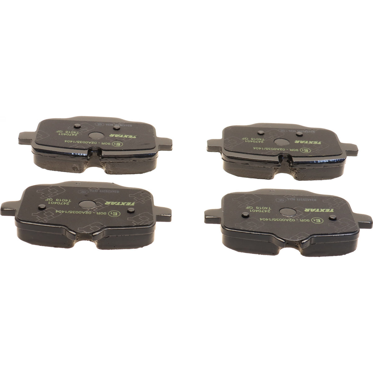 Textar 2470401 low-metallic rear brake pad set, BMW 34216870552