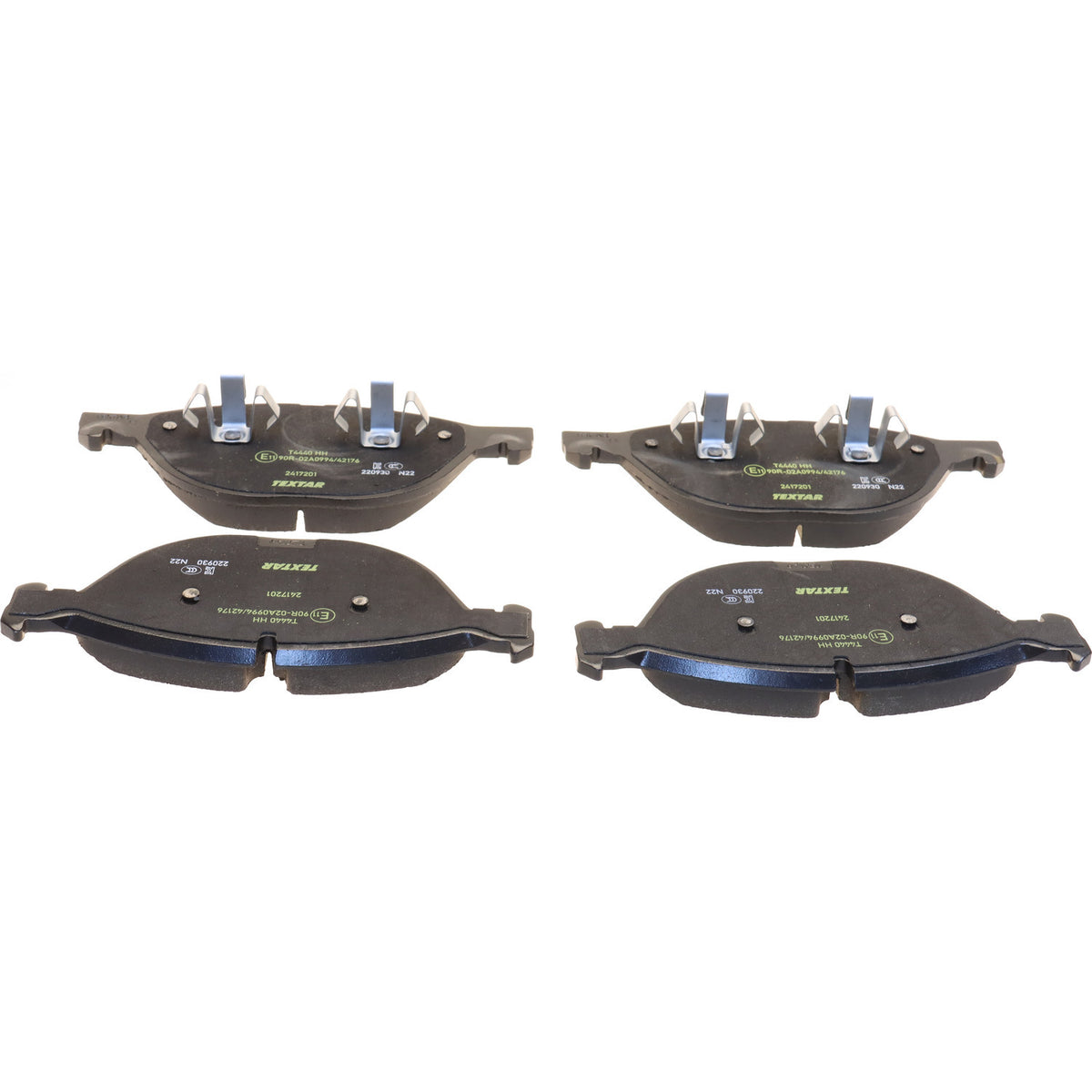 Textar 2417201 low-metallic front brake pad set, BMW 34116791514