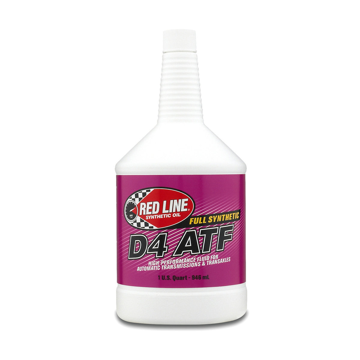 Red Line D4 ATF full synthetic automatic transmission fluid, 1 US quart bottle, part 30504
