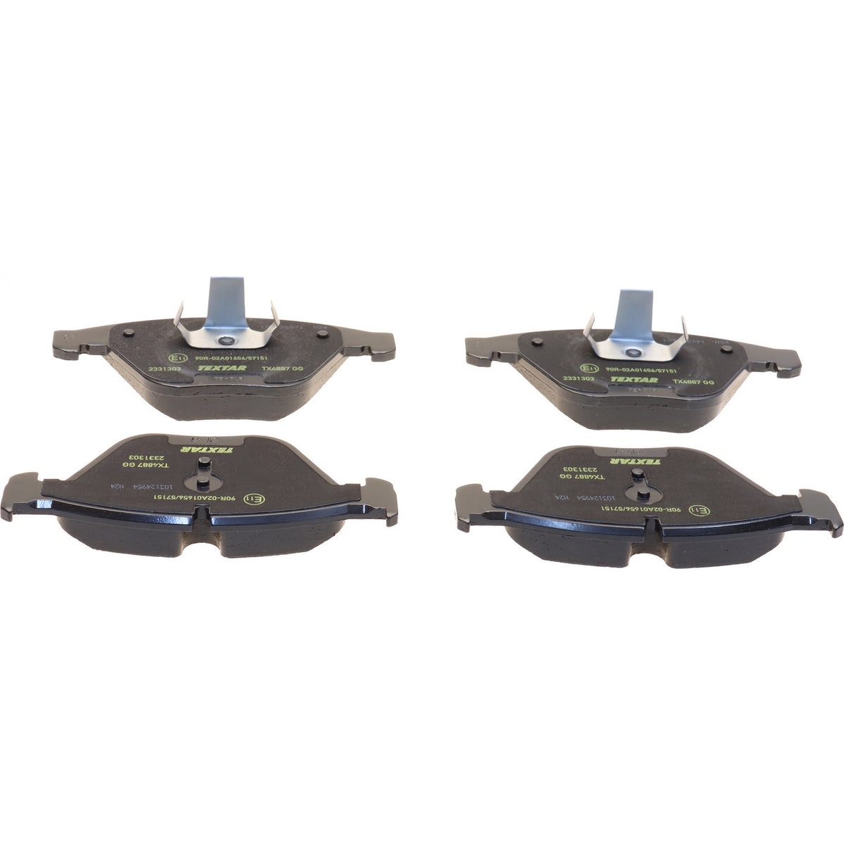 Textar 2331303US low-metallic front brake pad set, BMW 34116794917