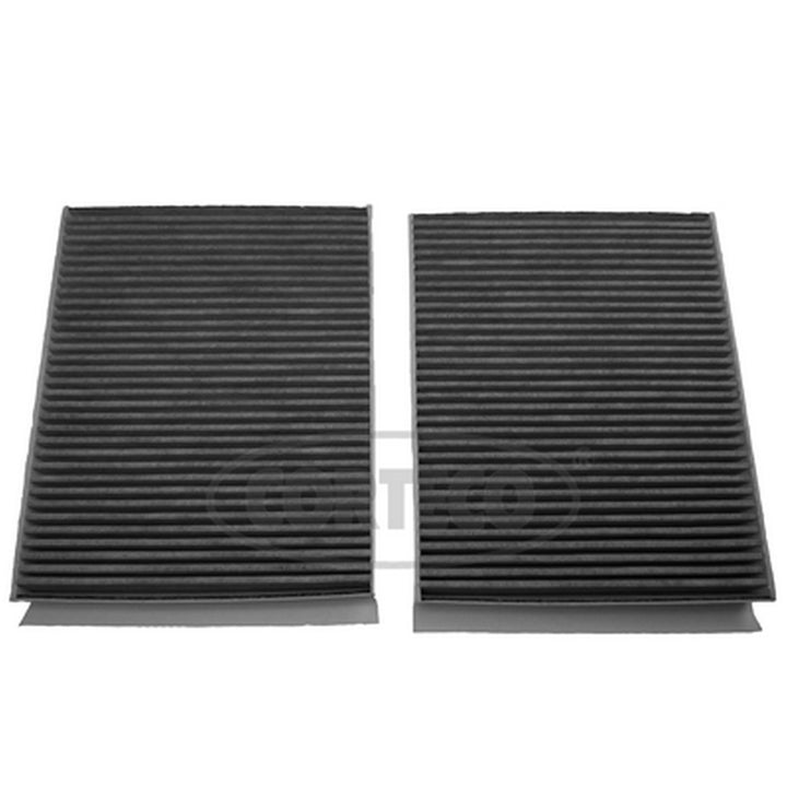 Corteco 80001211 activated charcoal cabin air filter set of 2, BMW 64119272642