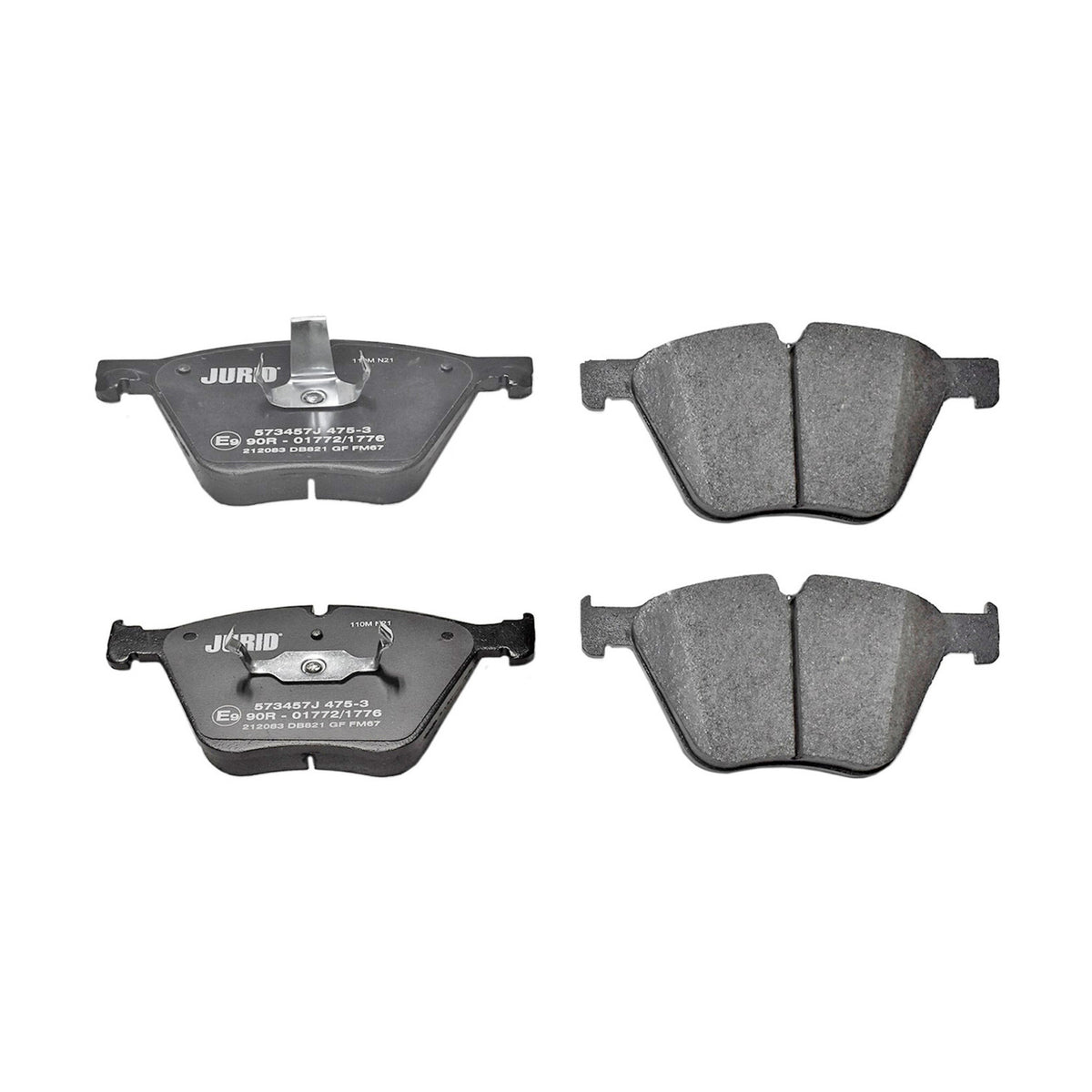 Jurid 573457J low-metallic front brake pad set, BMW 34116794464, photo 2